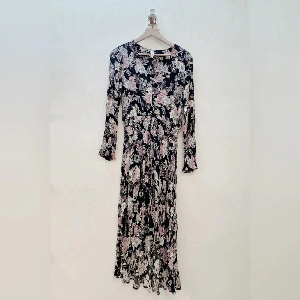 American Rag || Hi-Low Maxi Back Vintage Floral Dress Medium